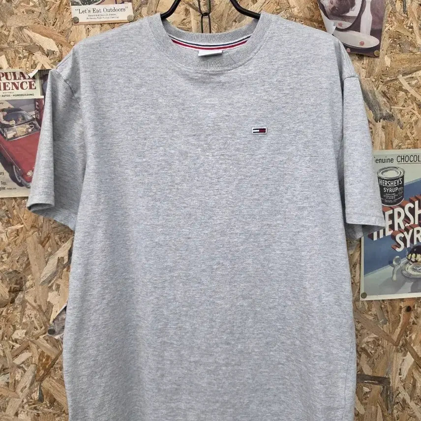 [BUNJANG] Tommy Jeans Gray Short Sleeve T-Shirt / 한섬 타미진스 그레이 반팔 티셔츠