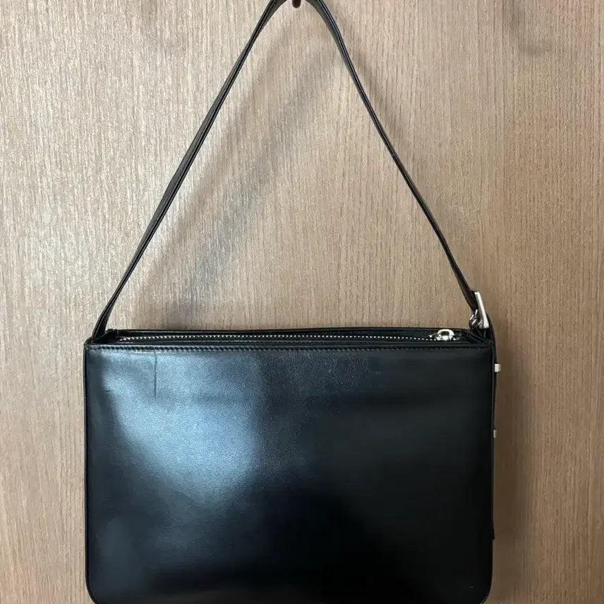 [BUNJANG] Courreges Mini Square Leather Black Tote Bag / COURREGES 꾸레쥬 미니 스퀘어 레더 블랙 토트백
