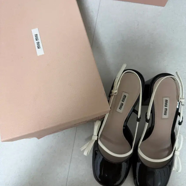 [BUNJANG] Miu Miu Mary Jane Ballerina Slingback Shoes / 미우미우 메리제인 발레리나 슬링백 구두