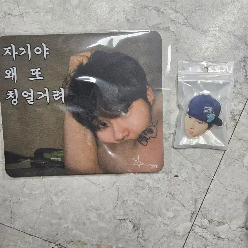 [BUNJANG] Hwangryongab Hwang Heseong Mousepad Grip Tok Set / 황룡갑 황해성 마우스패드 그립톡 세트