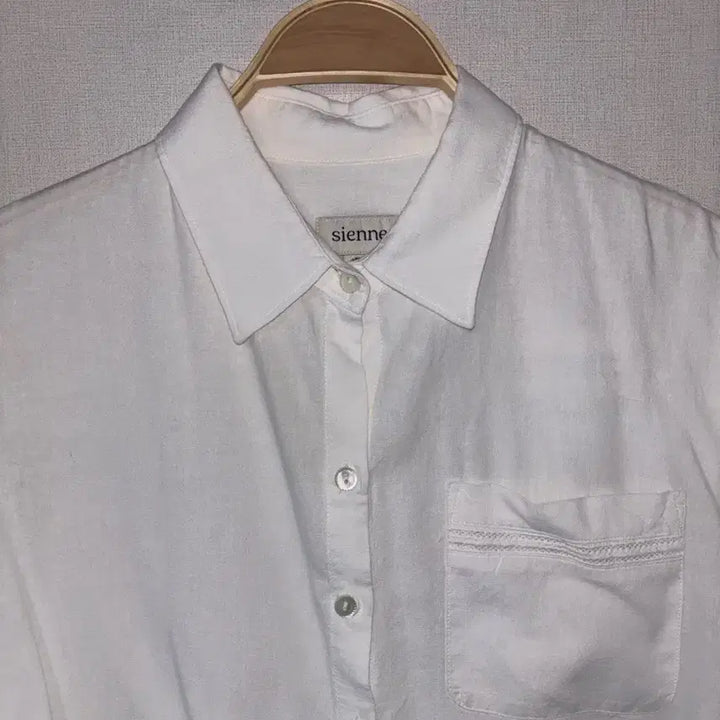 [BUNJANG] SIENNE Linen Short Sleeve Shirt White / SIENNE 시엔느 린넨 반팔 셔츠 화이트