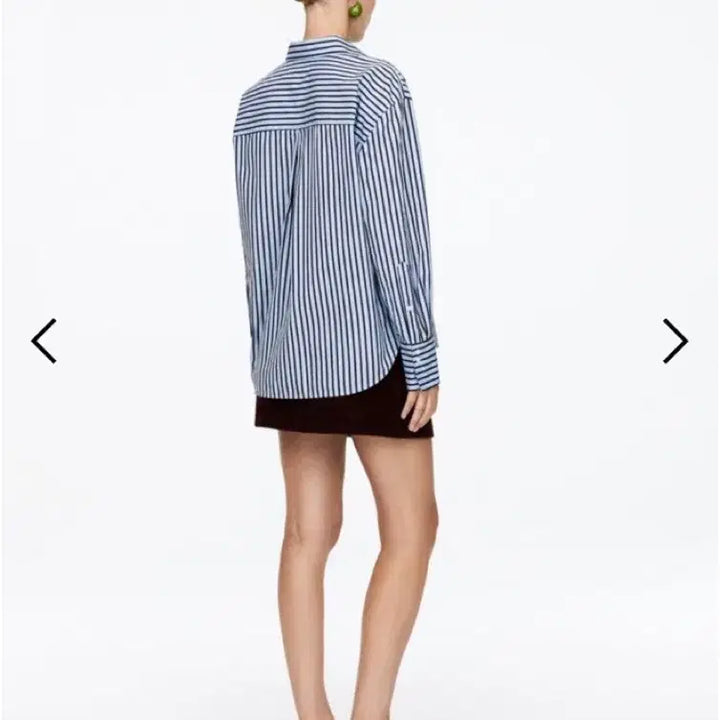 [BUNJANG] Arket Cotton Poplin Striped Shirt / 아르켓 코튼 포플린 셔츠