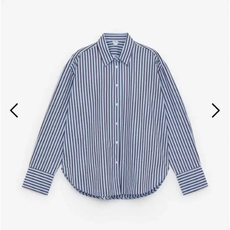 [BUNJANG] Arket Cotton Poplin Striped Shirt / 아르켓 코튼 포플린 셔츠
