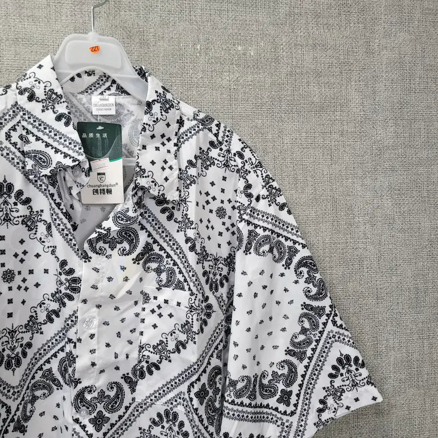 [BUNJANG] Patterned Shirt Size 105 / ㅈ221 패턴 셔츠 105