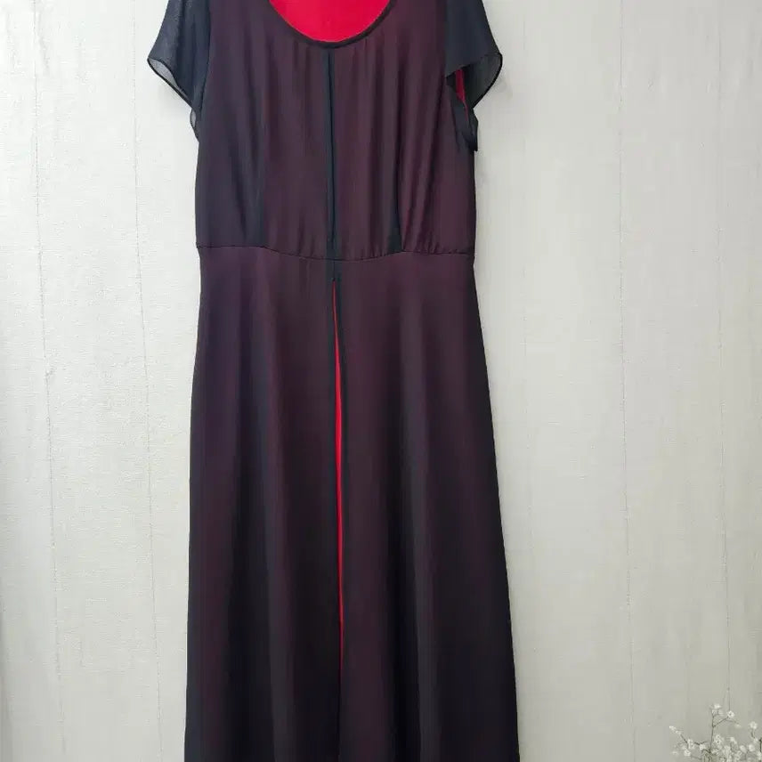 [BUNJANG] Chiffon See-through Layered Long Dress / 쉬폰 시스루 레이어드롱원피스 66