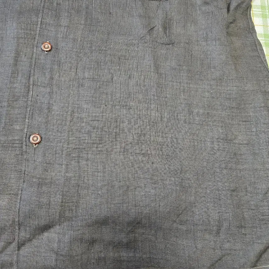 [BUNJANG] Brown Linen Shirt 95 / 48ㅡ모시 셔츠ㅡ어께좁은 ㅡ95