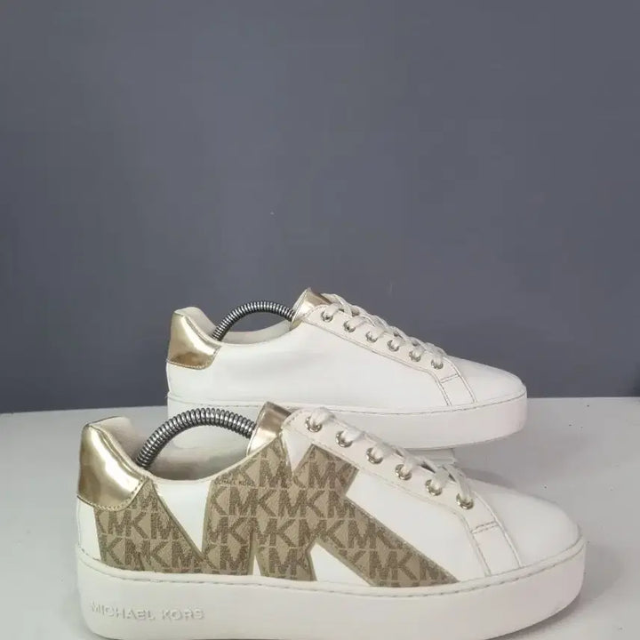 [BUNJANG] Hyojavintage Michael Kors Logo Gold Tone Sneakers / 효자빈티지 8 마이클코어스 로고 금장 스니커즈
