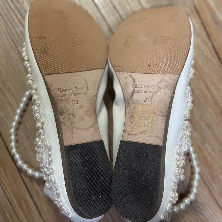 [BUNJANG] Simone Rocha Pearl Ballerina Flats Shoes Size 38 / 시몬로샤 진주 발레리나 플랫 슈즈 38