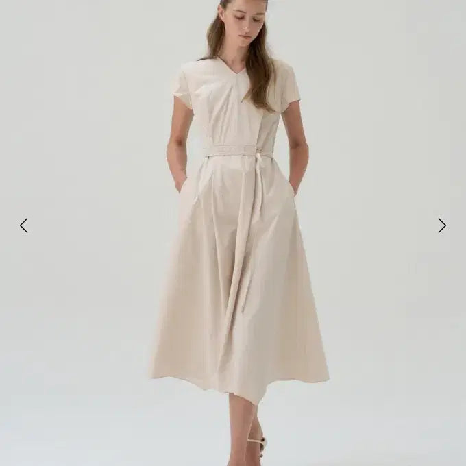 [BUNJANG] sie Eclipse Cap Sleeve Dress (Cream/S) / 시에sie 이클립스 캡 슬리브 드레스 (크림/S)