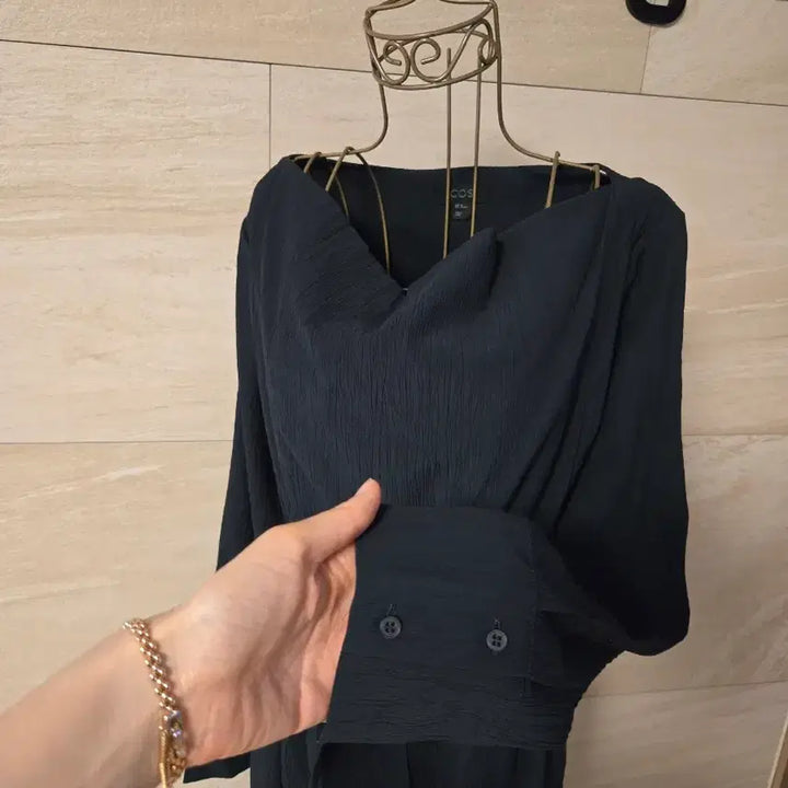 [BUNJANG] COS Pleated Belt Long Dress / [36] COS 코스 플리츠 밸트 롱 원피스