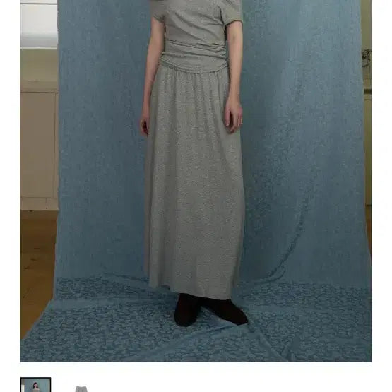 [BUNJANG] Somewhere Better Comfort Off-Shoulder Top &amp; Flare Skirt Set / 썸웨어버터 Comfort off-shoulder top / skirt