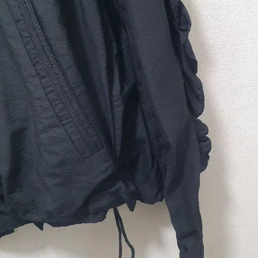 [BUNJANG] SJYP Black Ruffle Short Outer / SJYP 블랙 러플 숏 아우터