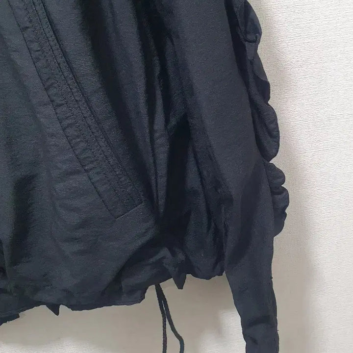 [BUNJANG] SJYP Black Ruffle Short Outer / SJYP 블랙 러플 숏 아우터