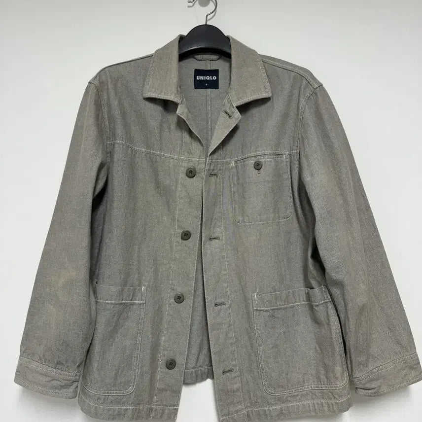 [BUNJANG] Uniqlo Grey Chore Jacket L (100) / 유니클로 그레이 초어자켓 100 L
