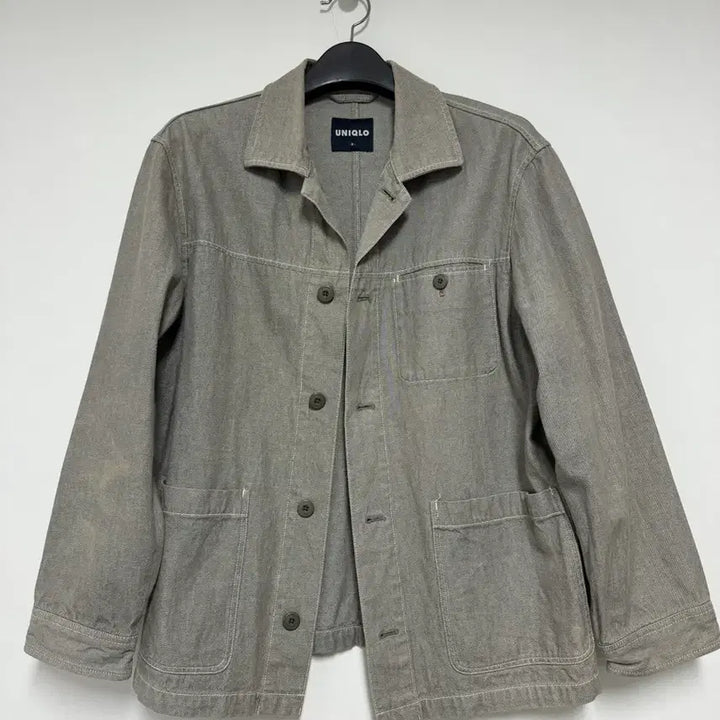 [BUNJANG] Uniqlo Grey Chore Jacket L (100) / 유니클로 그레이 초어자켓 100 L