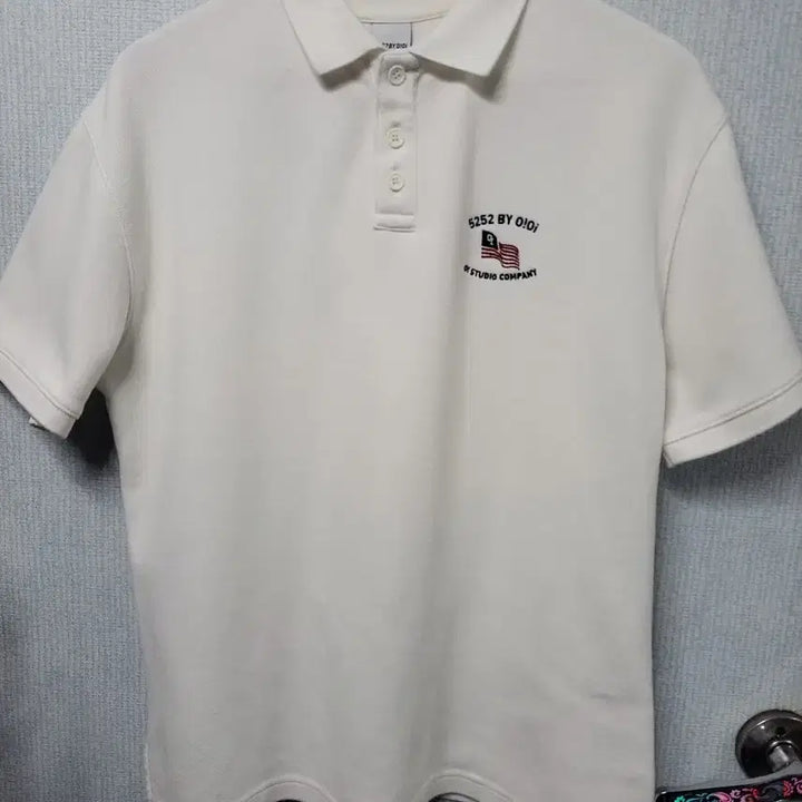 [BUNJANG] 5252 by O!Oi White Polo T-Shirt / 5252바이오아이오아이 화이트 폴로티