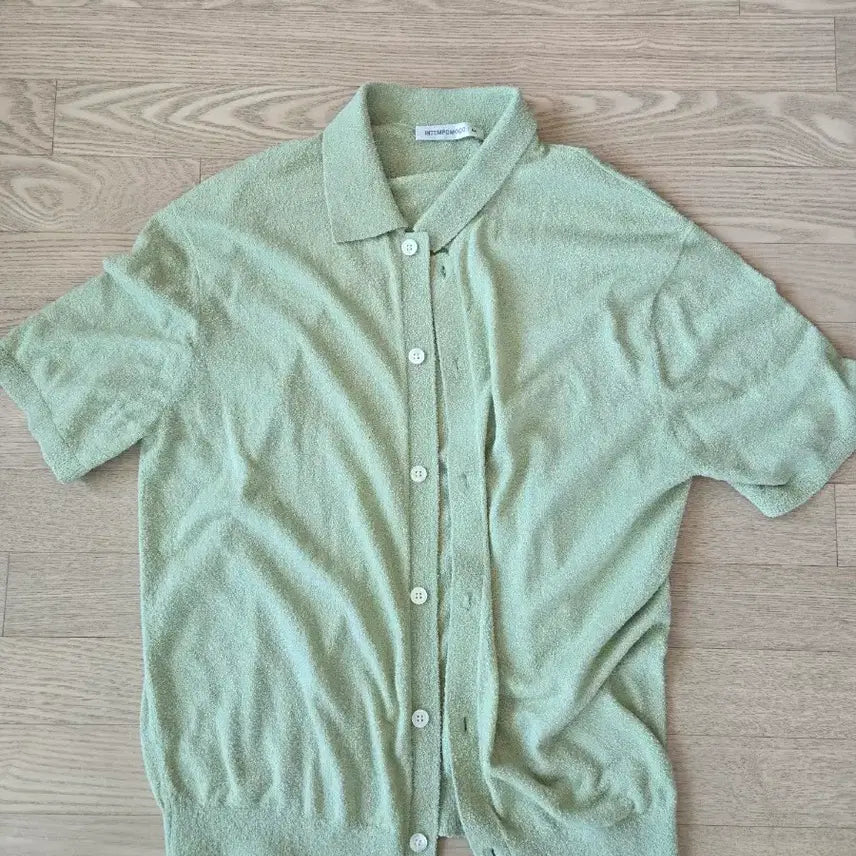 [BUNJANG] In Tempo Mood Half Sleeve Cardigan Mint / 인템포무드 반팔 가디건 민트
