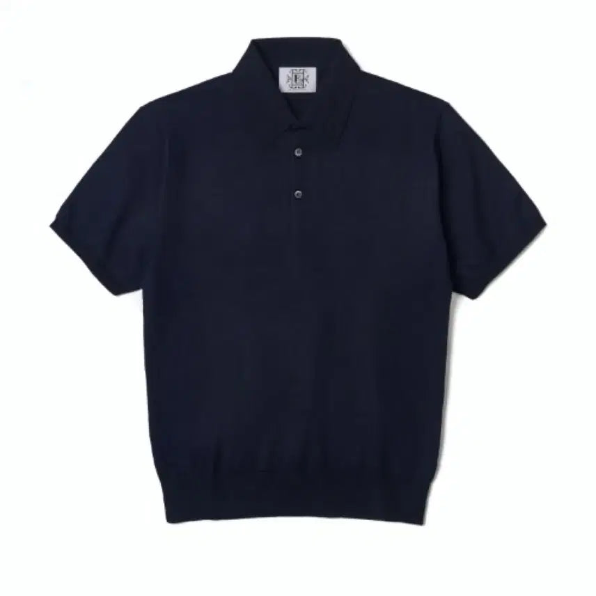 [BUNJANG] Frui Navy Polo Knit T-Shirt (L Size) / 새상품 Frui 프루이 반팔 폴로니트