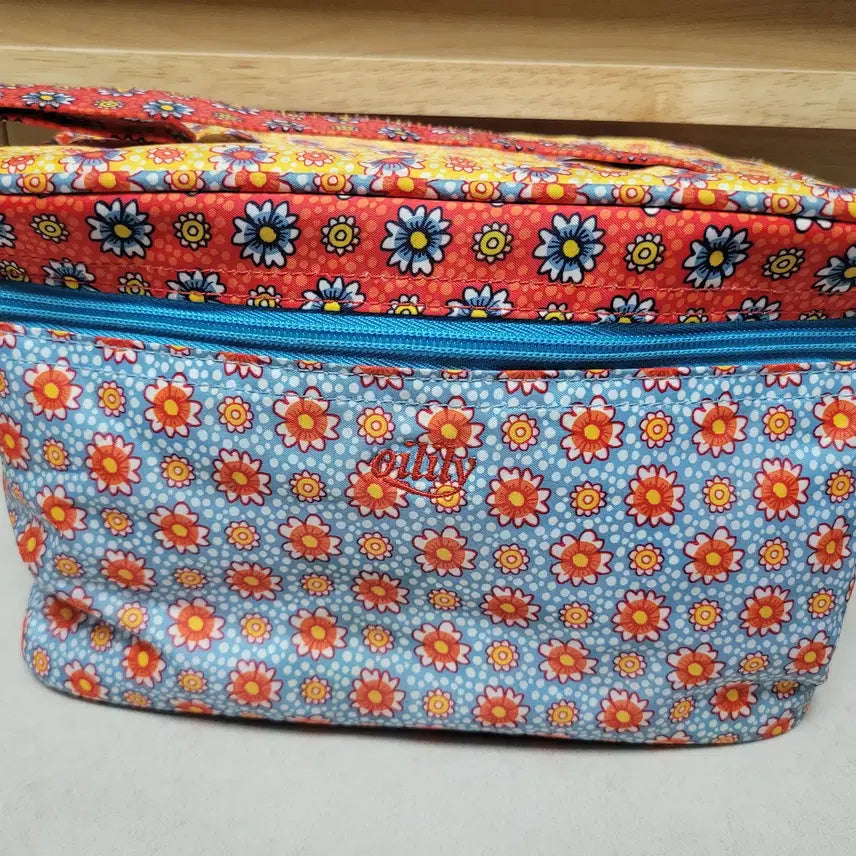 [BUNJANG] Oilily Picnic Travel Multi-Leisure Square Tote Bag / 오일릴리 피크닉 여행 멀티레저 사각토드백