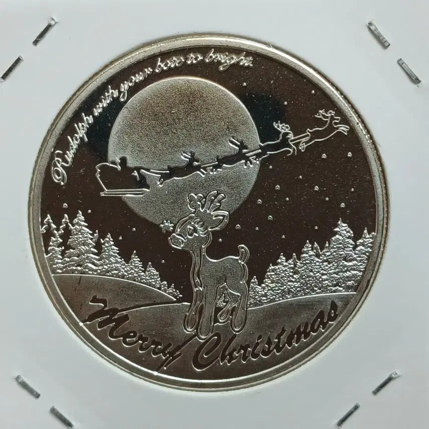 [BUNJANG] Snow White Christmas Color Printing Medal / 백설공주 크리스마스 컬러프린팅 메달