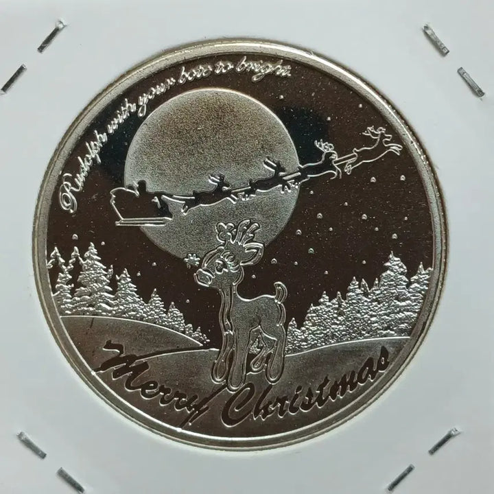 [BUNJANG] Snow White Christmas Color Printing Medal / 백설공주 크리스마스 컬러프린팅 메달