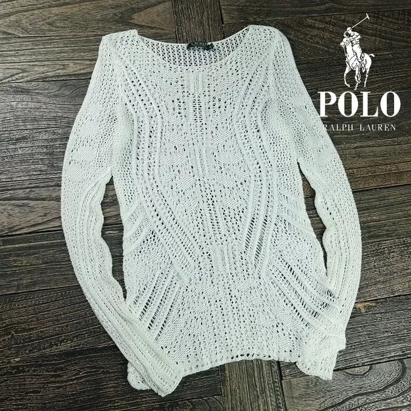 [BUNJANG] Polo Ralph Lauren See-through Net Summer Knit Ivory (Women&