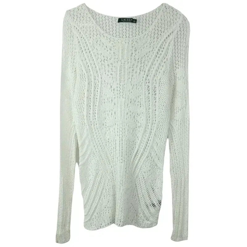 [BUNJANG] Polo Ralph Lauren See-through Net Summer Knit Ivory (Women&