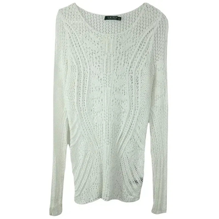 [BUNJANG] Polo Ralph Lauren See-through Net Summer Knit Ivory (Women&