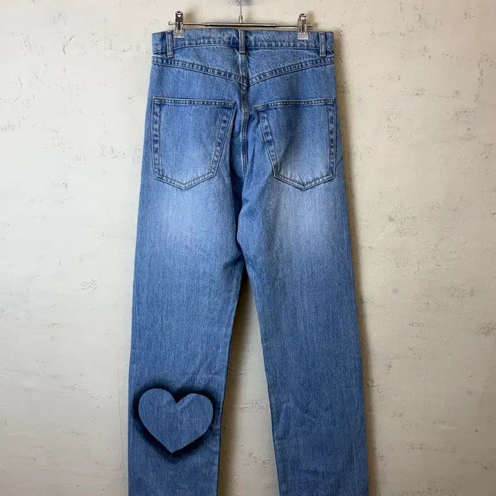 [BUNJANG] The Museum Visitor Printed Denim Pants / [M] 더뮤지엄비지터 프린팅 데님 팬츠