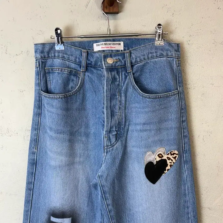 [BUNJANG] The Museum Visitor Printed Denim Pants / [M] 더뮤지엄비지터 프린팅 데님 팬츠