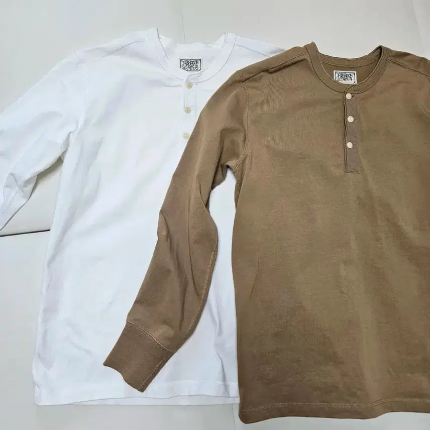 [BUNJANG] Bronson Henleys (Set of 2) / 브론슨 헨리넥 L