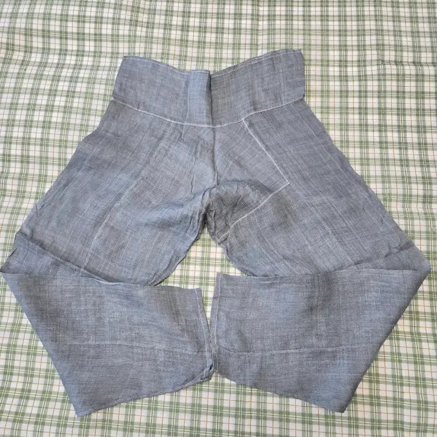 [BUNJANG] Traditional Ramie Pants (Light Gray) / 50ㅡ모시 전통 바지ㅡ허리선부터  기장ㅡ102