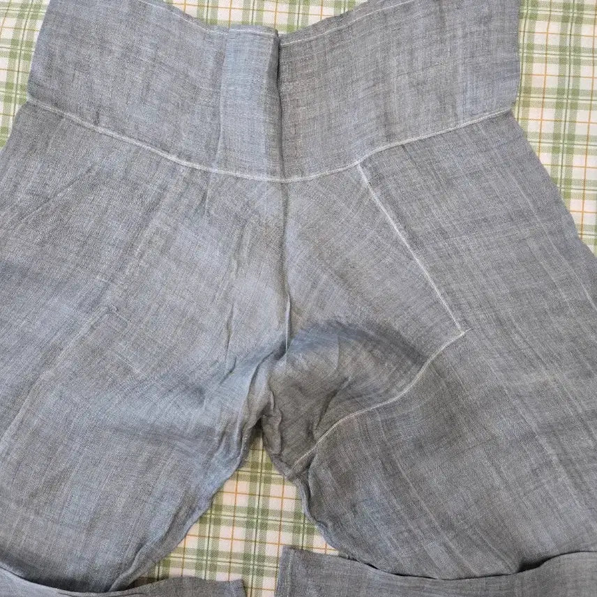 [BUNJANG] Traditional Ramie Pants (Light Gray) / 50ㅡ모시 전통 바지ㅡ허리선부터  기장ㅡ102