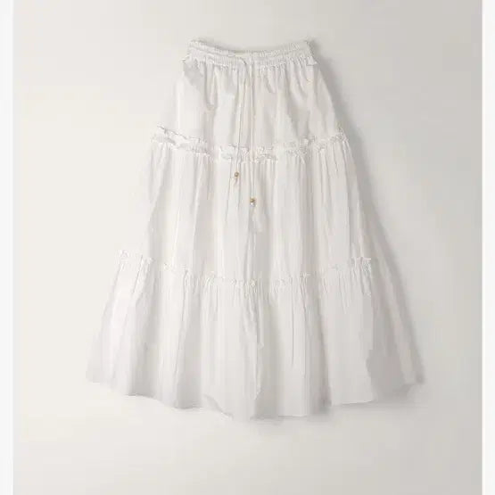 [BUNJANG] Toavé String Point Tiered Frill Long Skirt / 토아베 String Point Tiered Frill Long Skirt