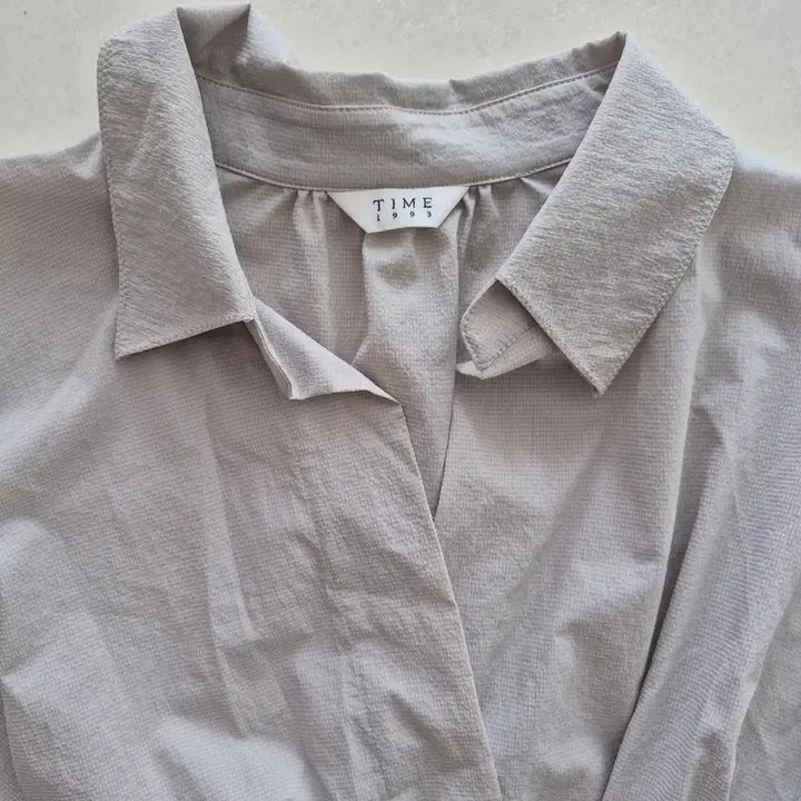 [BUNJANG] TIME Shirt Dress with Knot Detail / 타임 셔츠 원피스 매듭 디자인55