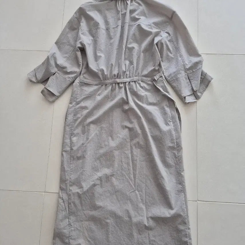 [BUNJANG] TIME Shirt Dress with Knot Detail / 타임 셔츠 원피스 매듭 디자인55