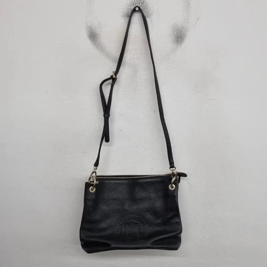 [BUNJANG] Metrogate Leather Crossbody Shoulder Bag / [free size] 메트로시티 가죽 크로스백 숄더백