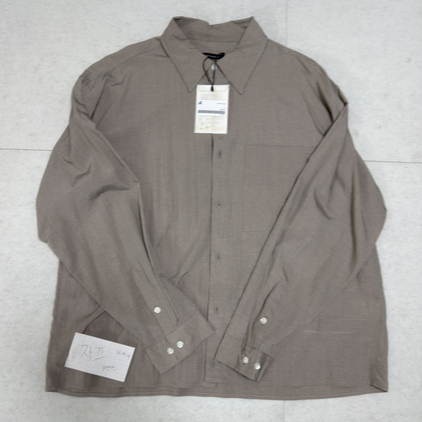 [BUNJANG] Hatching Room Crop Shirt Top Color / [2] 해칭룸_크롭셔츠_토페 컬러