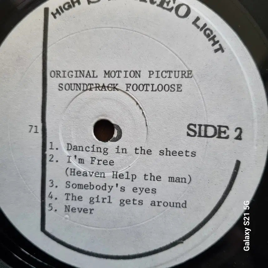 [BUNJANG] Footloose Original Motion Picture Soundtrack LP Record / FOOTLOOSE 영화음악 OST LP 레코드
