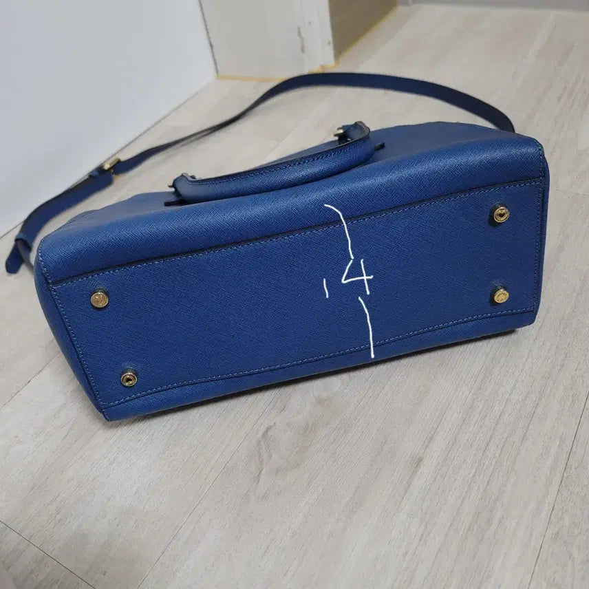 [BUNJANG] Lovecat Blue Tote &amp; Shoulder Bag / 러브캣 토트&amp;숄더백