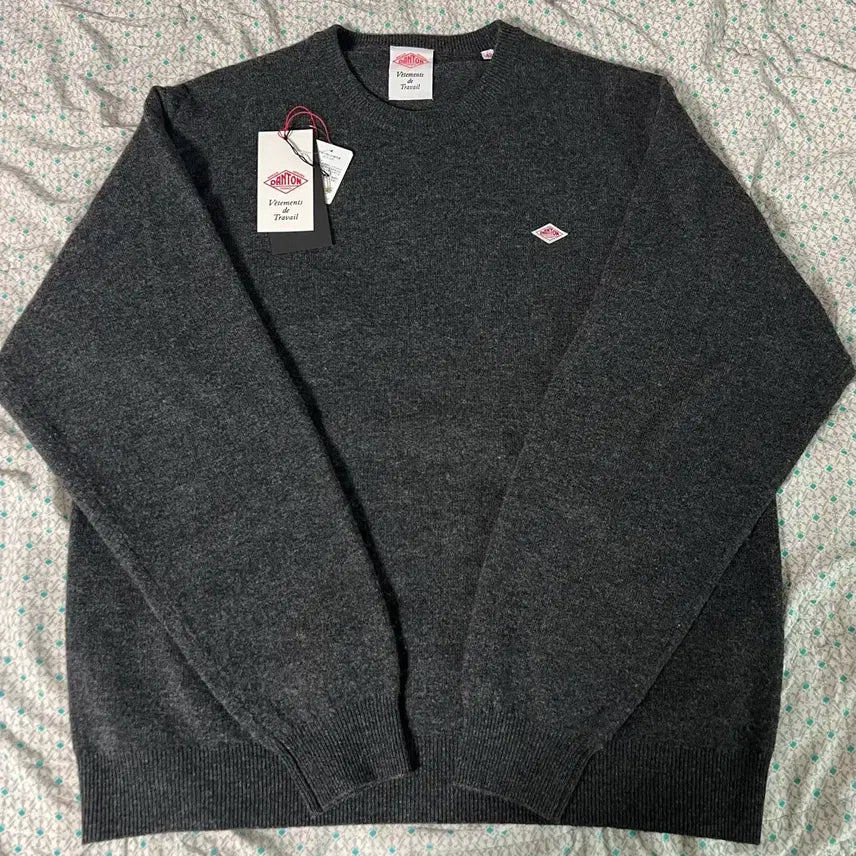 [BUNJANG] DANTON Wool Crewneck Pullover Carbon L / 단톤 울 크루넥 풀오버 카본 색상 L
