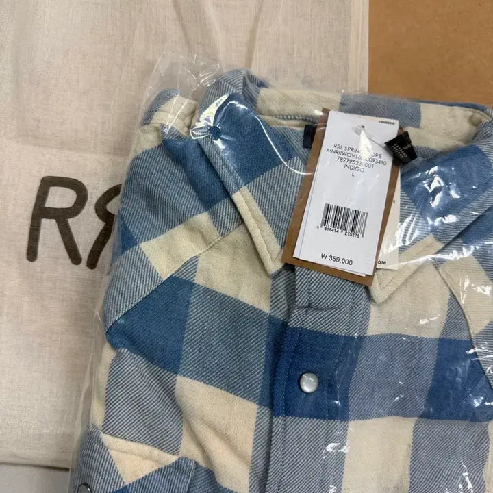 [BUNJANG] RRL Slim Fit Plaid Twill Western Shirt L / 더블알엘 rrl 슬림핏 플래드 트윌 웨스턴 셔츠 L 새상품