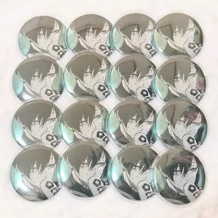 [BUNJANG] Blue Lock Itoshi Rin Original Art Exhibition Can Badge Bundle Set / 블루록 이토시 린 원화전 캔뱃지 16개 일괄 판매