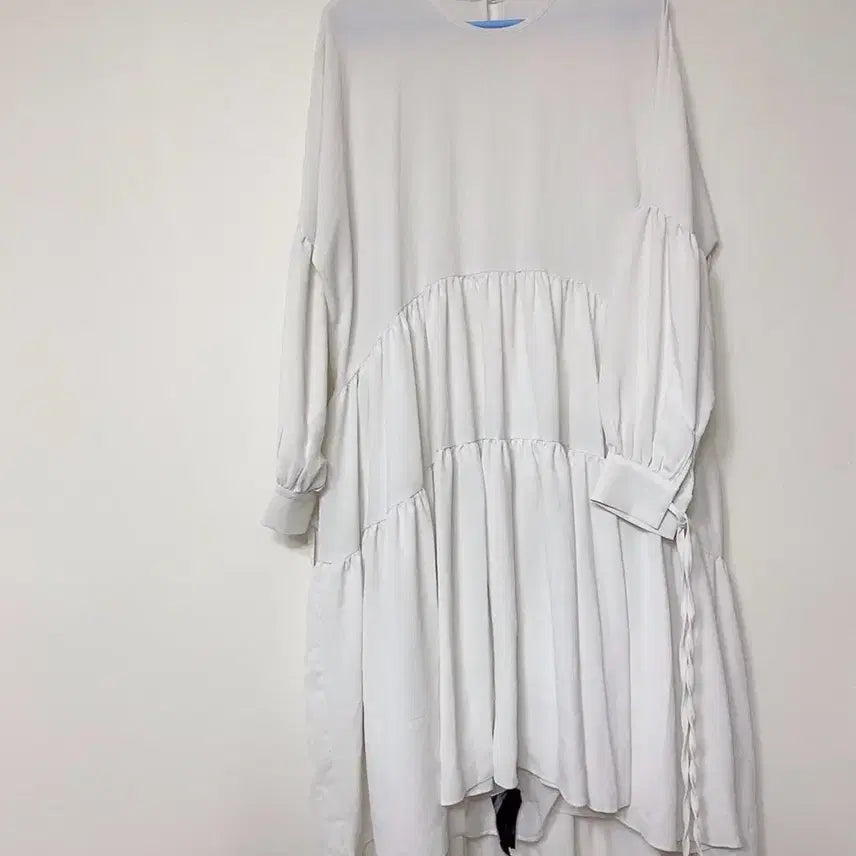 [BUNJANG] Long White Dress / 롱 화이트 원피스