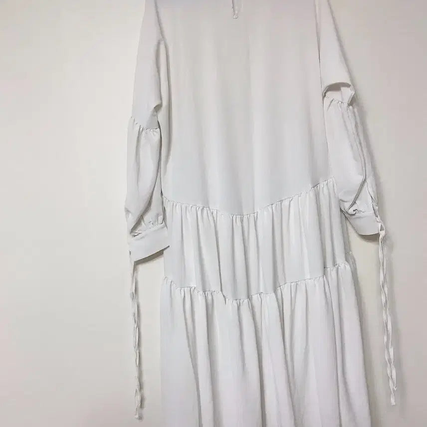 [BUNJANG] Long White Dress / 롱 화이트 원피스