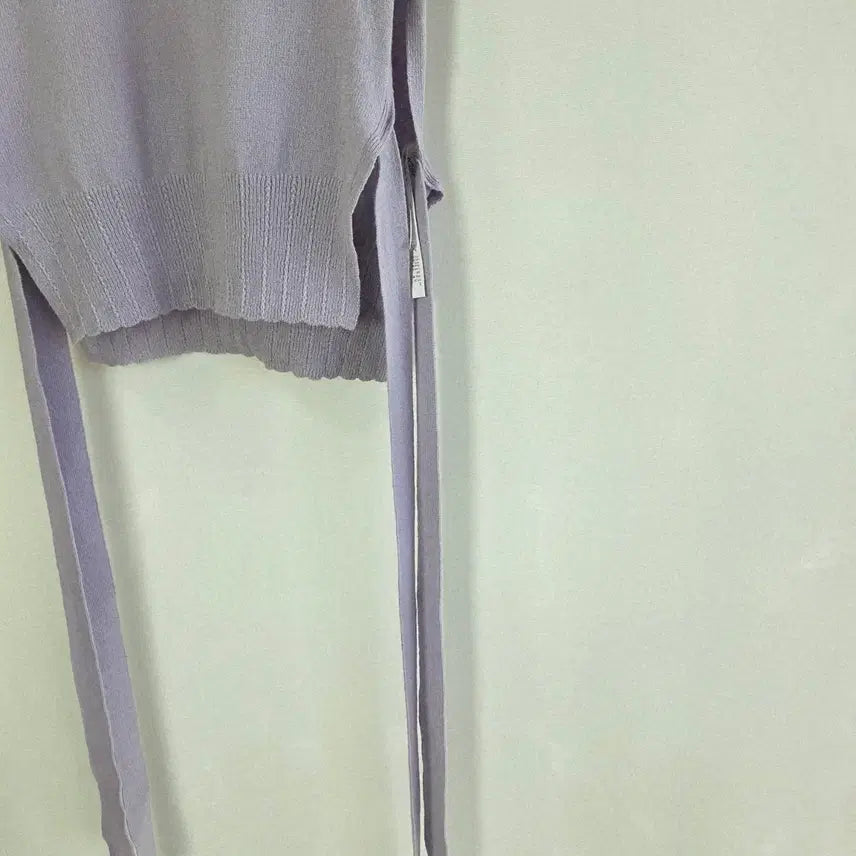 [BUNJANG] Ozsecon Side Strap Vest Knit Purple / 오즈세컨 사이드 스트랩 베스트 니트 퍼플 한섬