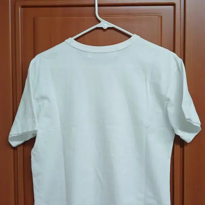 [BUNJANG] Comme des Garçons Black Appliqué T-shirt White / 꼼데가르송 검정 와펜 반팔티 화이트