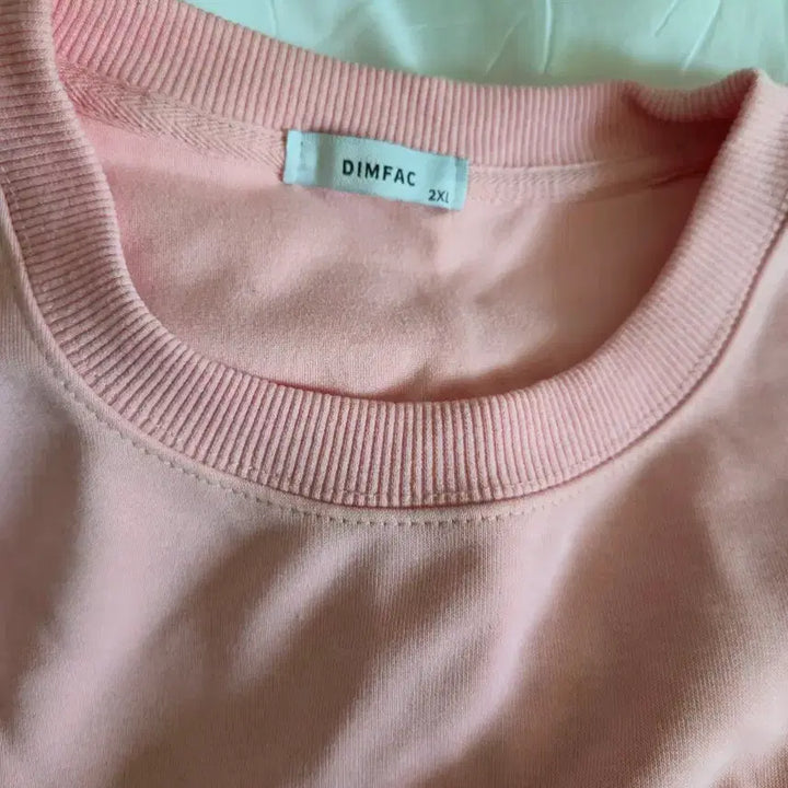 [BUNJANG] Plain Fleece Sweatshirt Pink XL / 무지 기모 맨투맨 핑크 xl