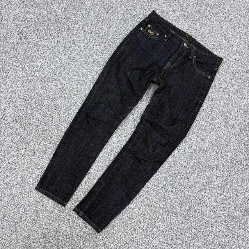 [BUNJANG] 31 Plack Dark Blue Denim Jeans / 31 플랙 진청 데님 팬츠 청바지 0429J