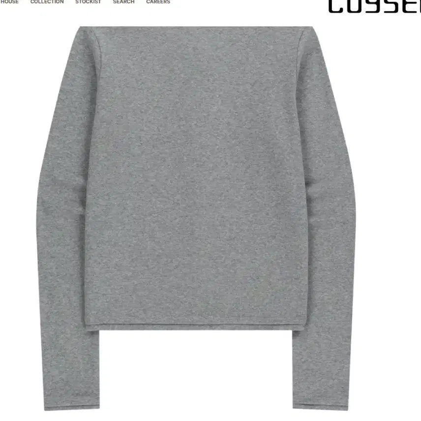 [BUNJANG] Koiseyo Low-Edge Cardigan Mélange Grey / 코이세이오 로우엣지 가디건 멜란지 그레이